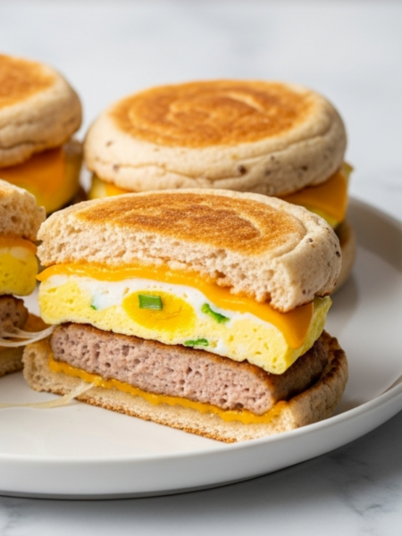 High Protein Breakfast Sandwiches Recipe