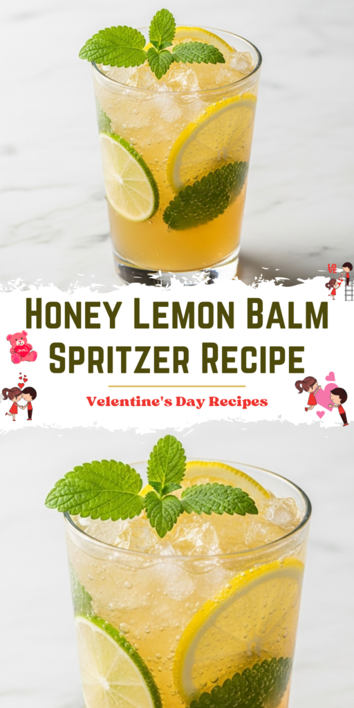 Honey Lemon Balm Spritzer Recipe