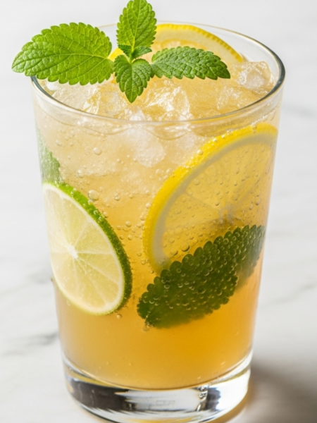 Honey Lemon Balm Spritzer Recipe