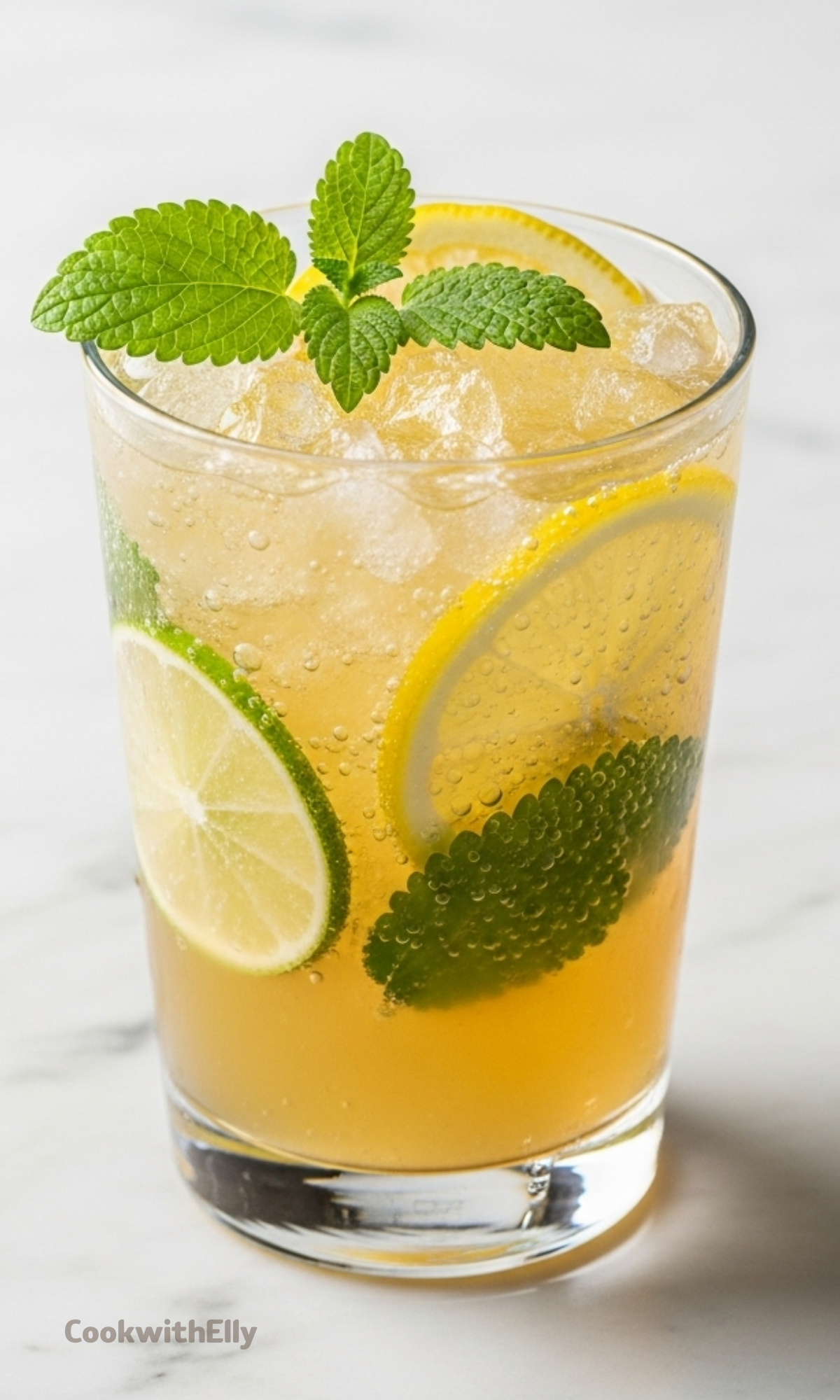 Honey Lemon Balm Spritzer Recipe - cookwithelly.com