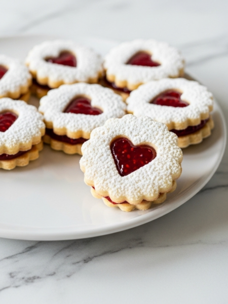 Raspberry Linzer Cookies Recipe