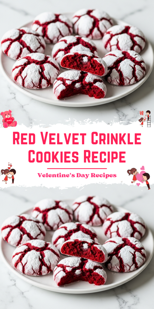 Red Velvet Crinkle Cookies Recipe