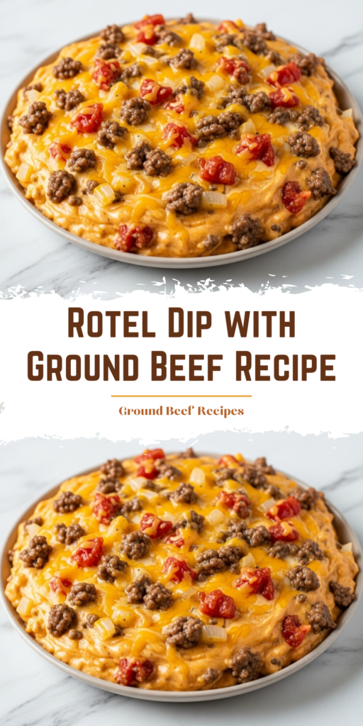 Rotel Dip with Ground Beef Recipe