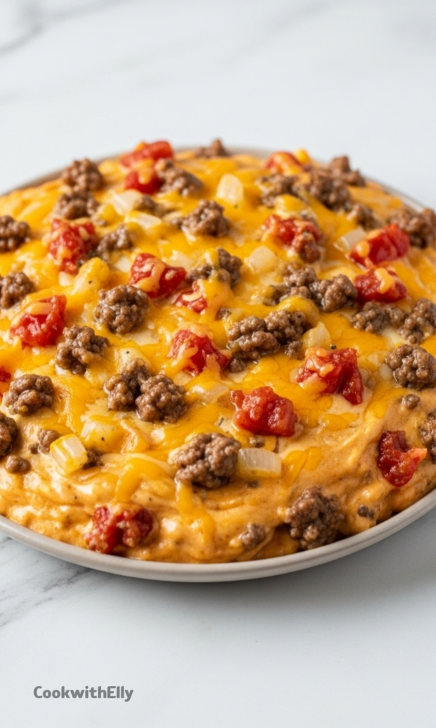 Rotel Dip with Ground Beef Recipe