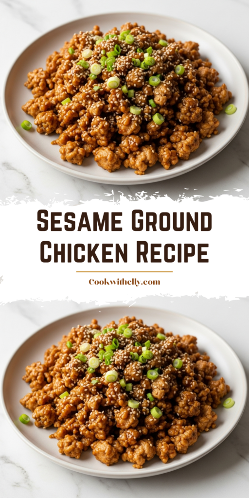 Sesame Ground Chicken Recipe