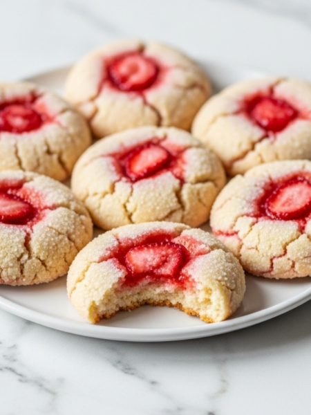 Strawberry Sugar Cookies Recipe