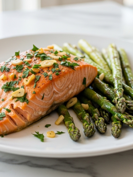 Baked Salmon and Asparagus Recipe
