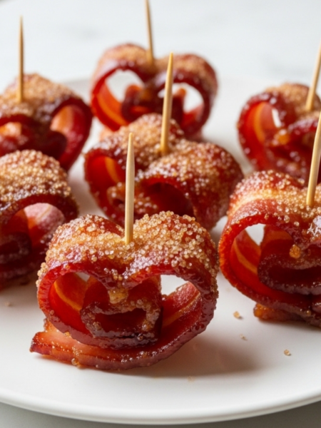 Candy Bacon Hearts Recipe