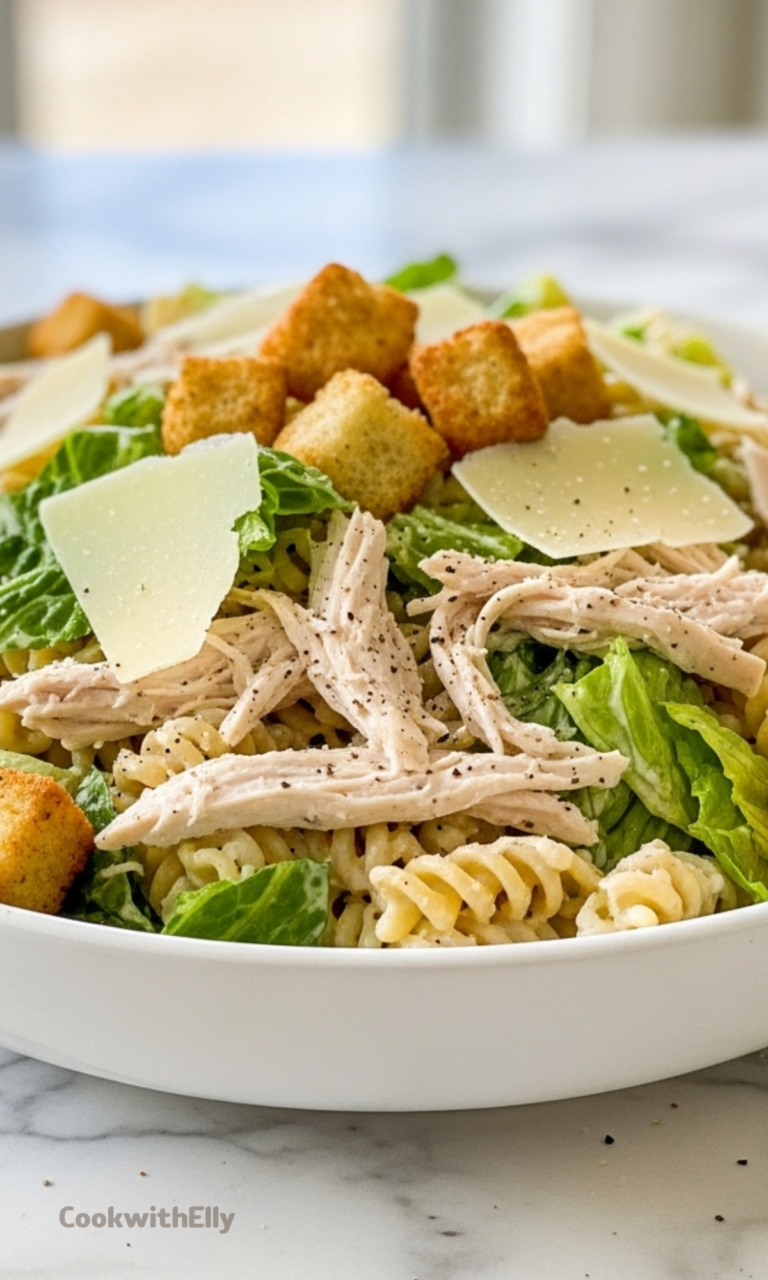 Chicken Caesar Pasta Salad Recipe