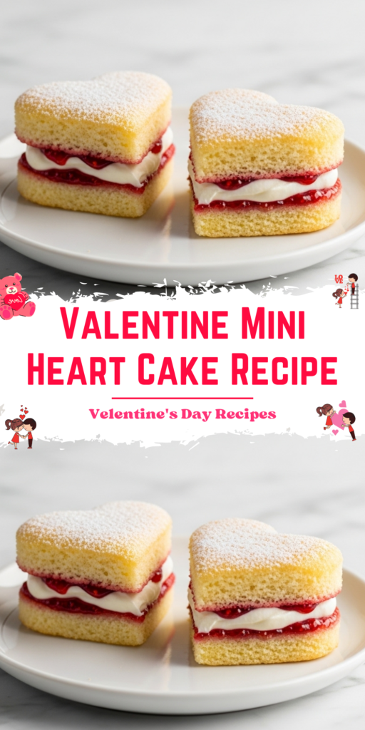 Valentine Mini Heart Cake Recipe