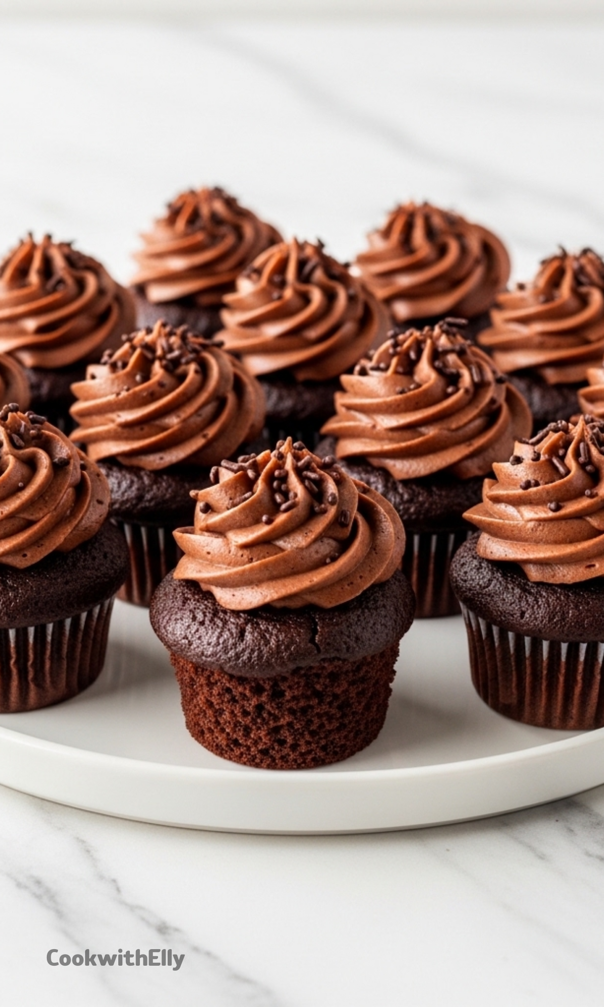 Super Moist Chocolate Cupcakes Recipe - cookwithelly.com