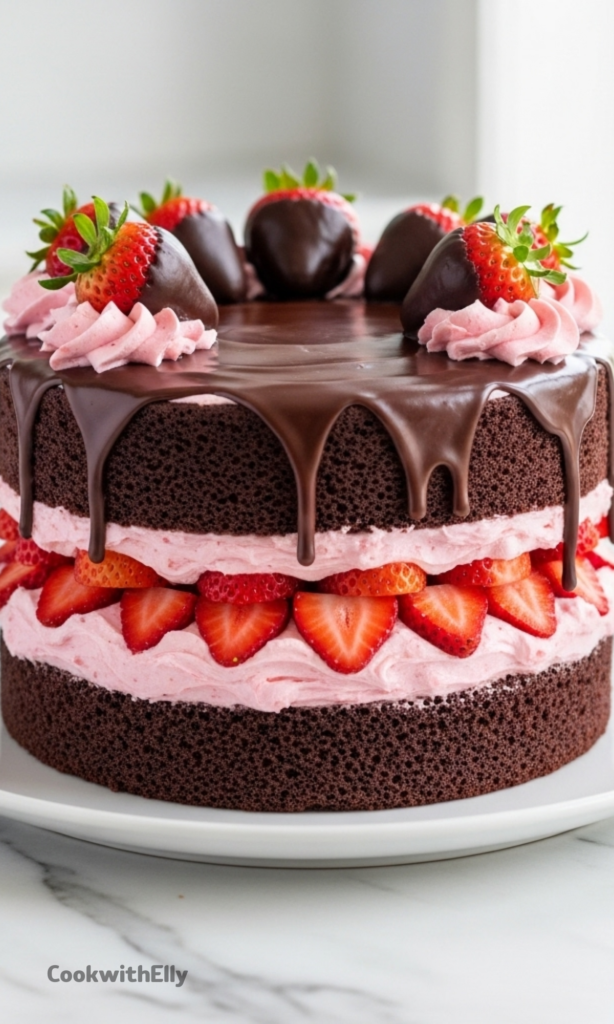 Chocolate Strawberry Cake Recipe