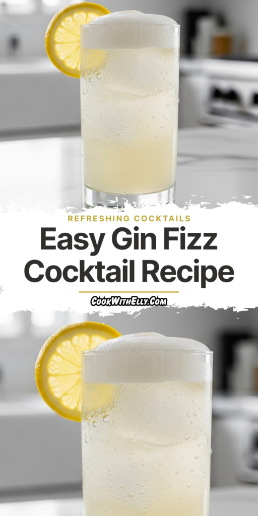 Easy Gin Fizz Cocktail Recipe
