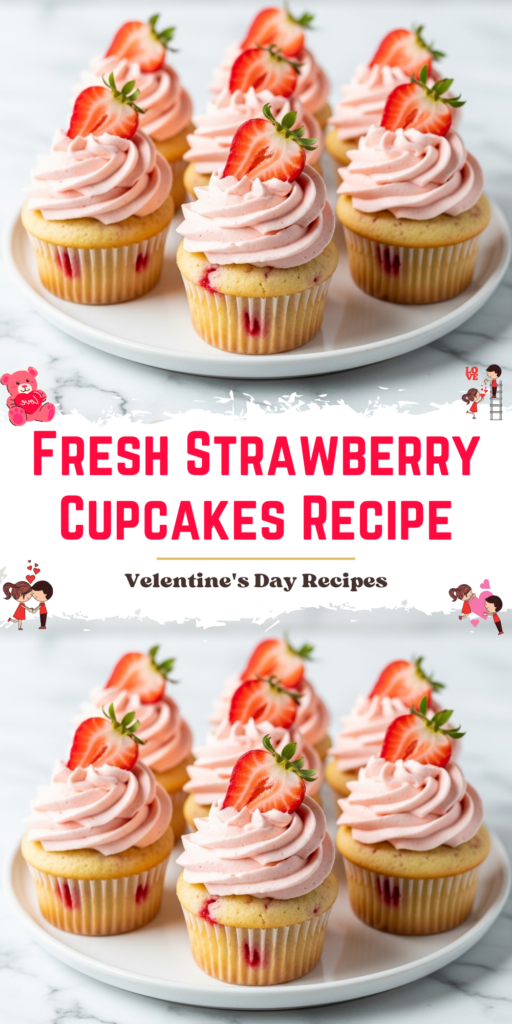 Fresh Strawberry Cupcakes Recipe