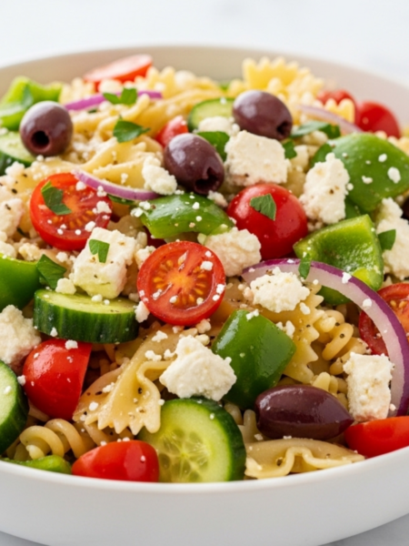 Greek Pasta Salad Recipe