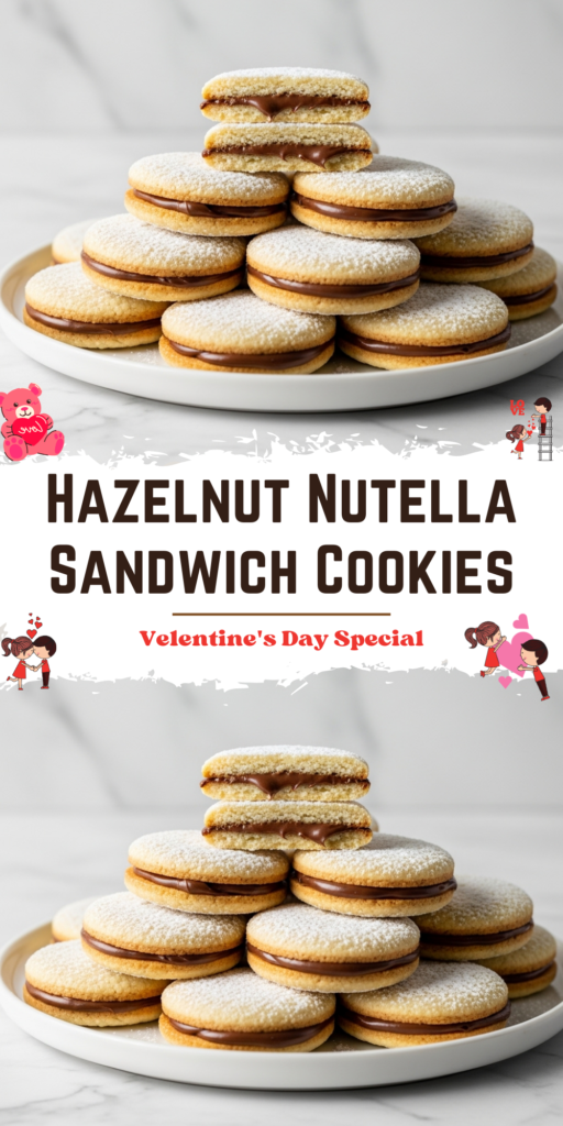 Hazelnut Nutella Sandwich Cookies Recipe