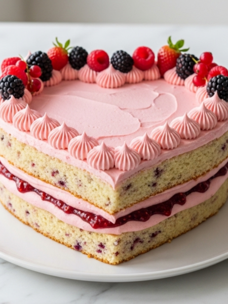 Heart Shaped Cake Recipe