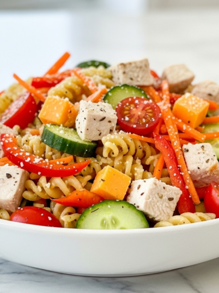 High Protein Pasta Salad Recipe