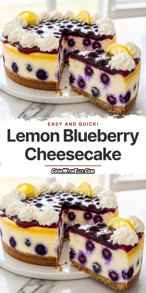 Lemon Blueberry Cheesecake Recipe