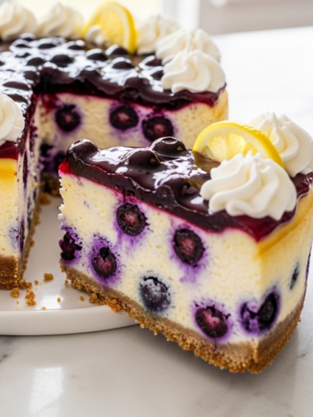 Lemon Blueberry Cheesecake Recipe