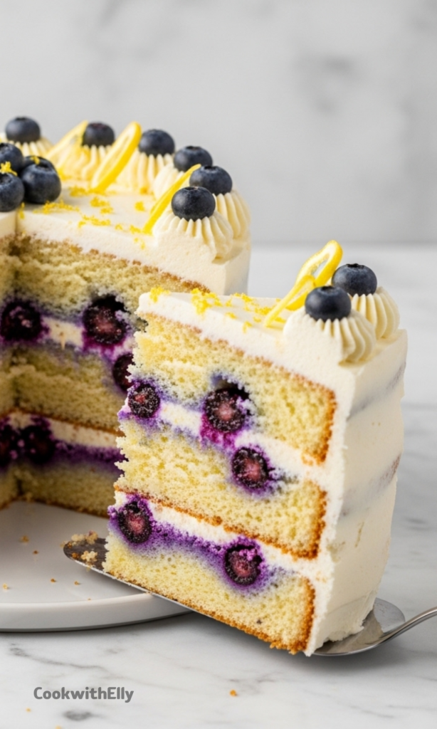 Lemon Blueberry Layer Cake Recipe