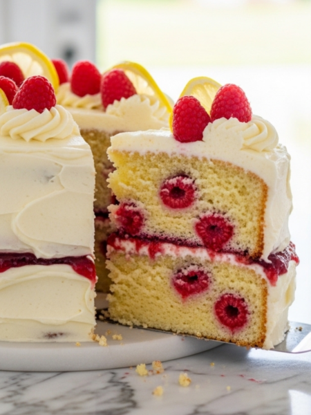 Lemon Raspberry Cake Recipe