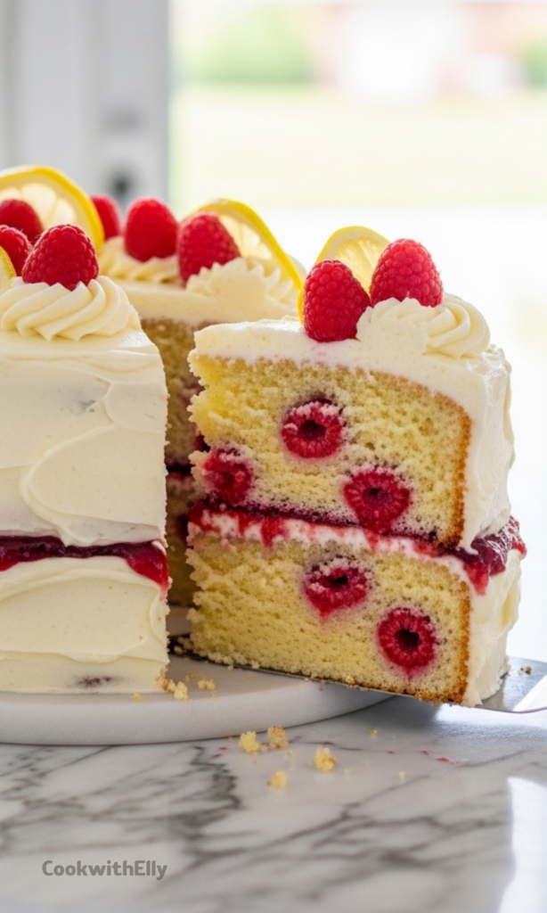 Lemon Raspberry Cake Recipe