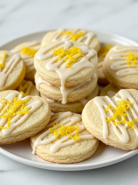 Lemon Shortbread Cookies Recipe