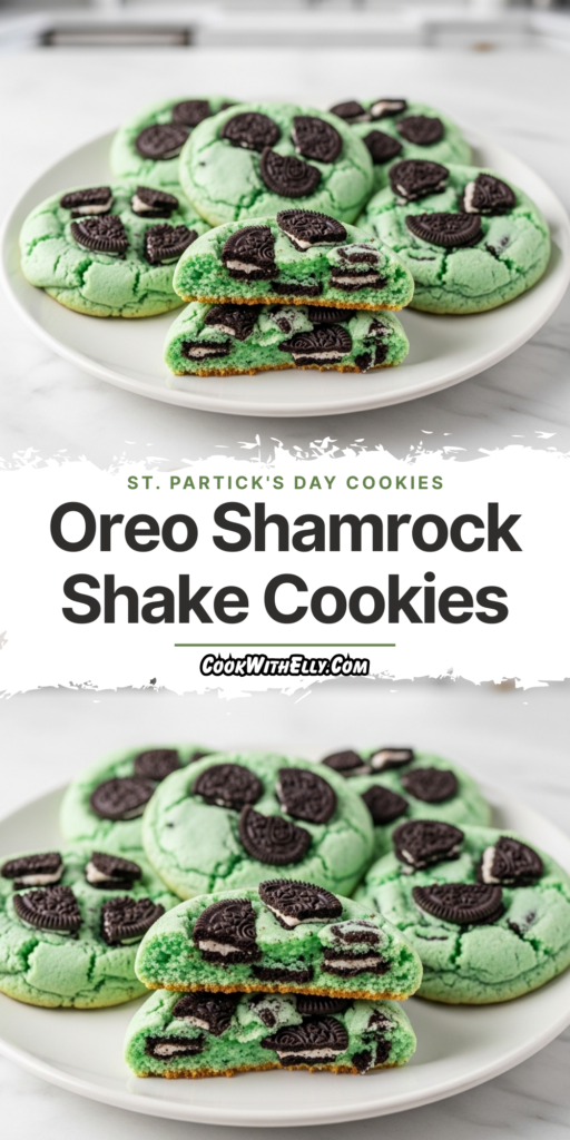 Oreo Shamrock Shake Cookies Recipe