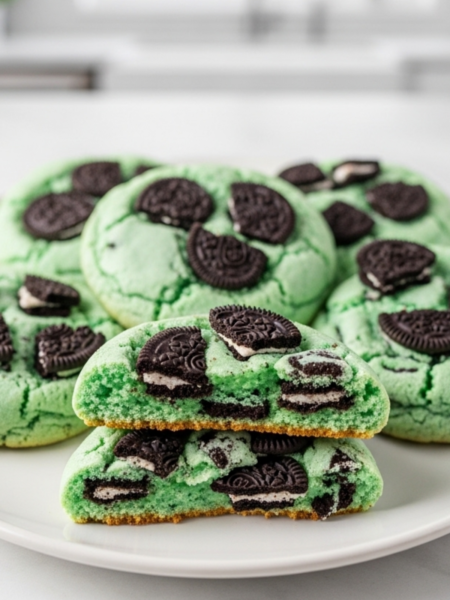 Oreo Shamrock Shake Cookies Recipe