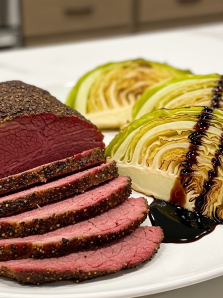 Oven Roasted Corned Beef and Cabbage Recipe