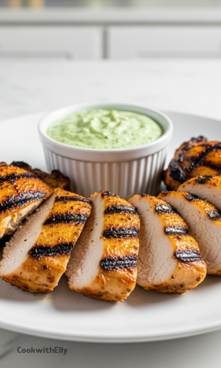 Peruvian Chicken with Green Sauce Recipe