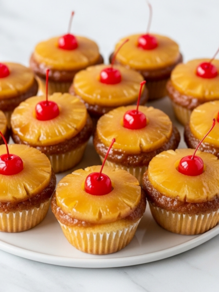 Pineapple Upside Down Cupcakes Recipe