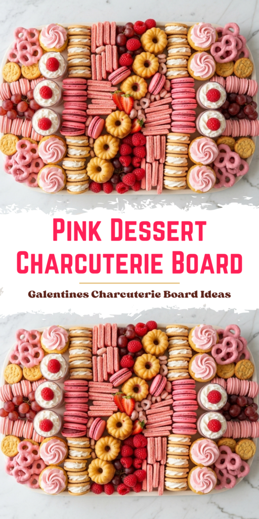 Pink Dessert Charcuterie Board