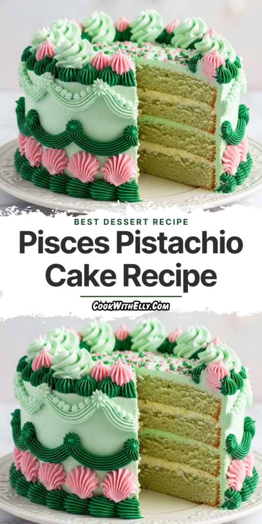 Pisces Pistachio Cake Recipe