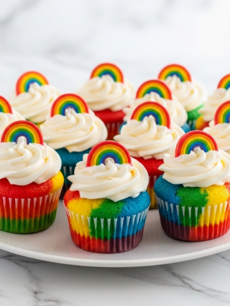 Rainbow Cupcakes Recipe