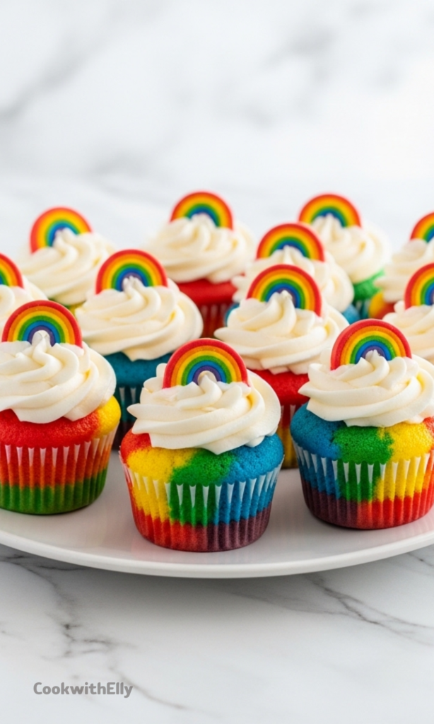 Rainbow Cupcakes Recipe