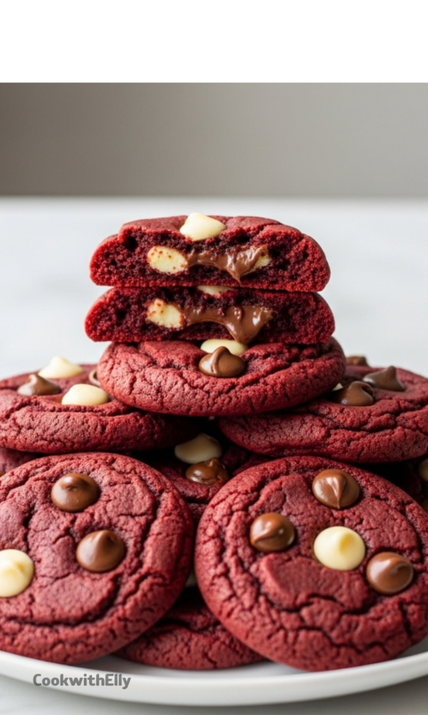 Red Velvet Chocolate Chip Cookies Recipe