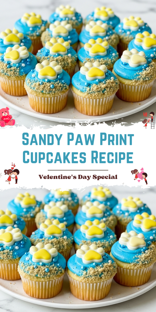 Sandy Paw Print Cupcakes Recipe