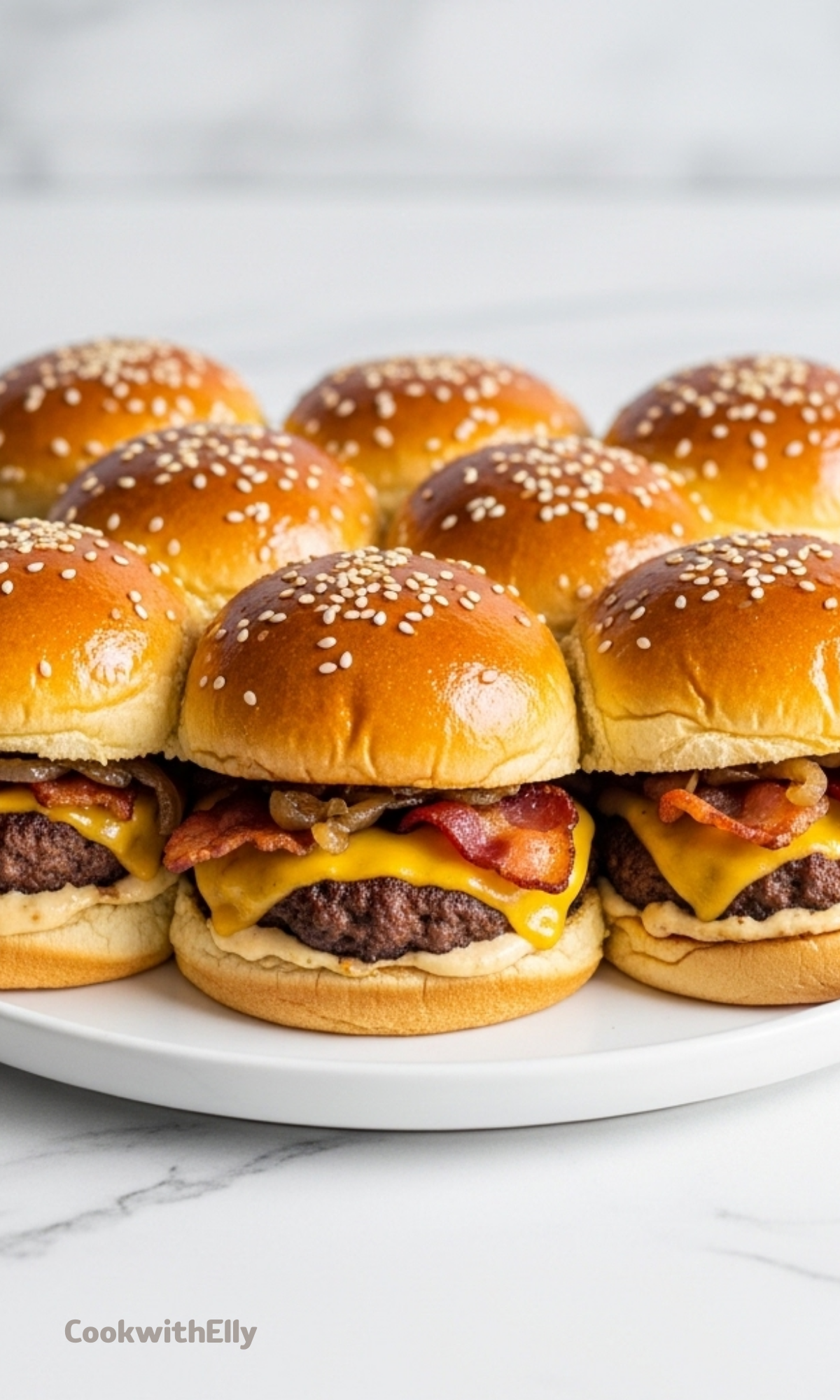 Smash Burger Sliders Recipe - cookwithelly.com