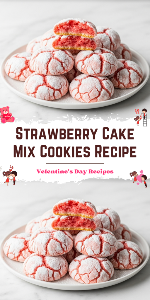 Strawberry Cake Mix Cookies Recipe