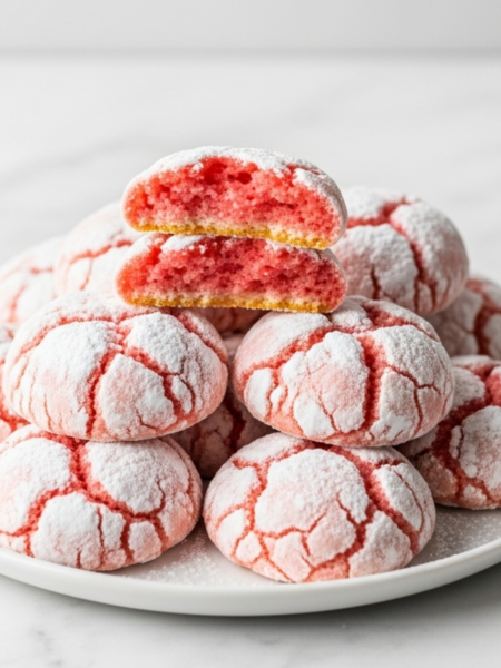 Strawberry Cake Mix Cookies Recipe
