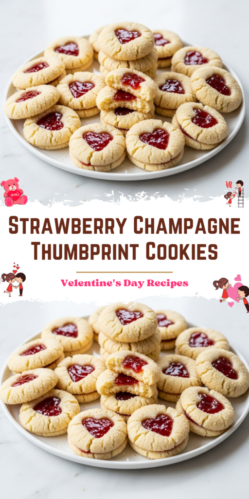 Strawberry Champagne Thumbprint Cookies Recipe