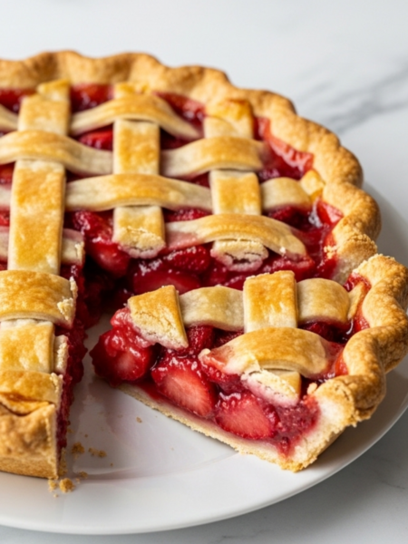 Strawberry Rhubarb Pie Recipe