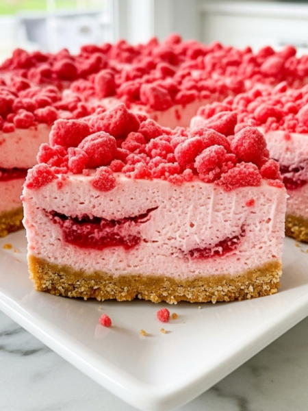 Strawberry Shortcake Cheesecake Bars Recipe