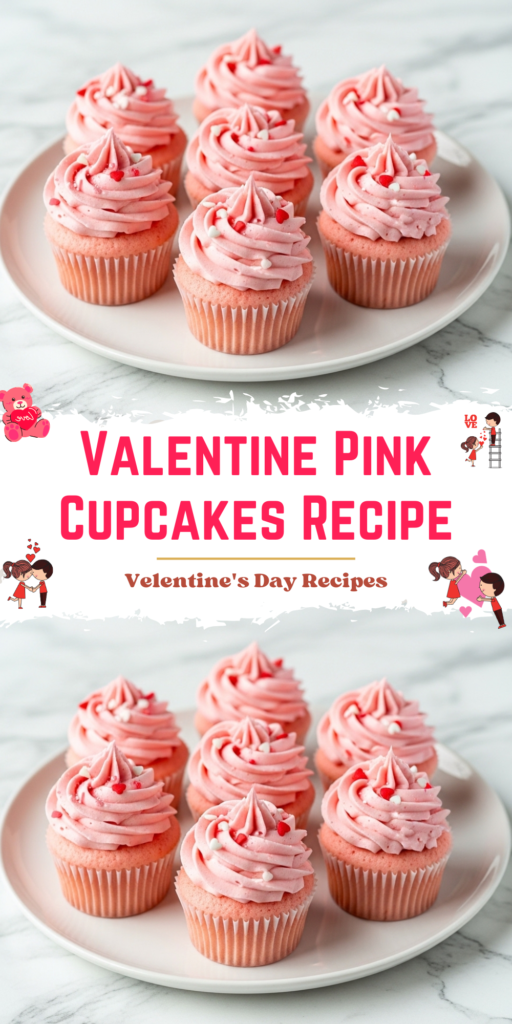 Valentine Pink Cupcakes Recipe