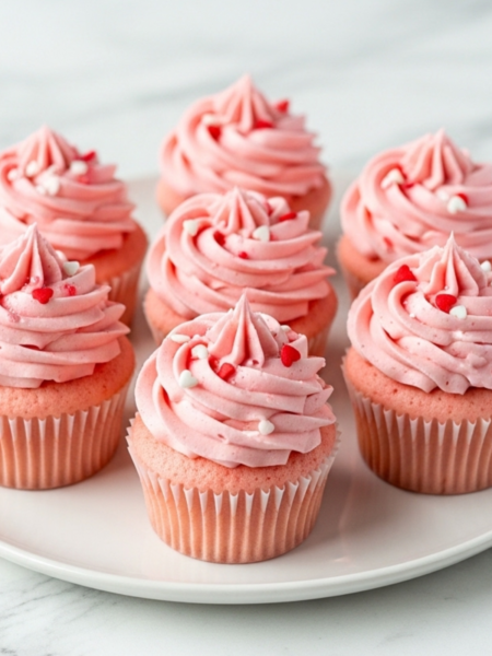 Valentine Pink Cupcakes Recipe