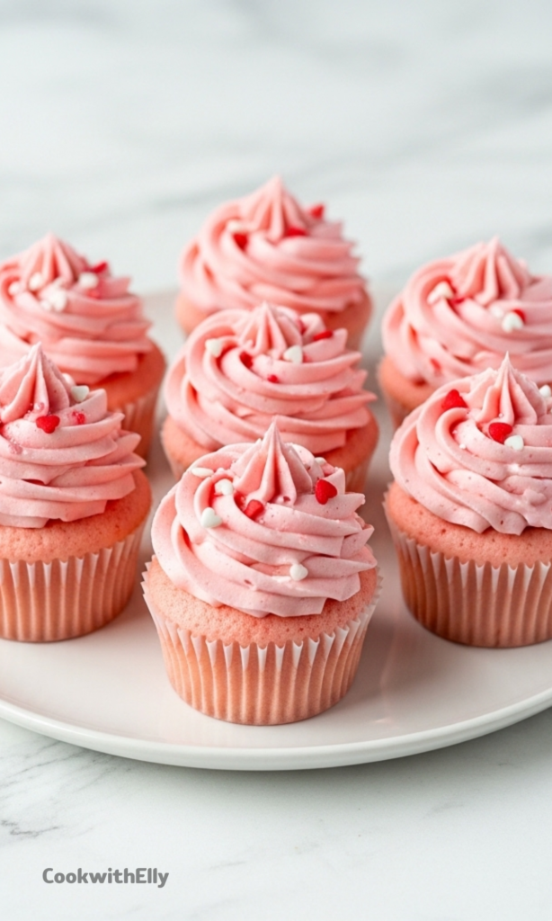 Valentine Pink Cupcakes Recipe