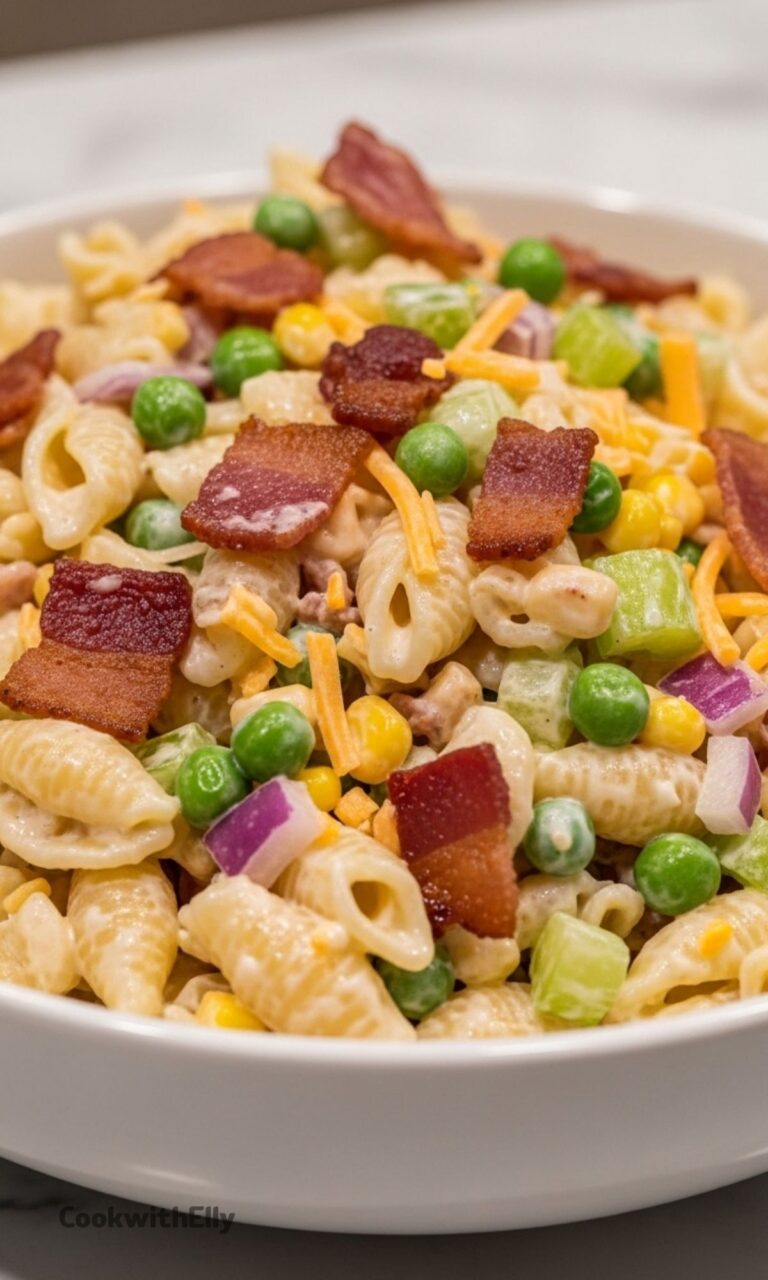 Bacon Ranch Pasta Salad Recipe