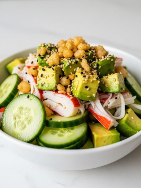 California Roll Cucumber Salad Recipe